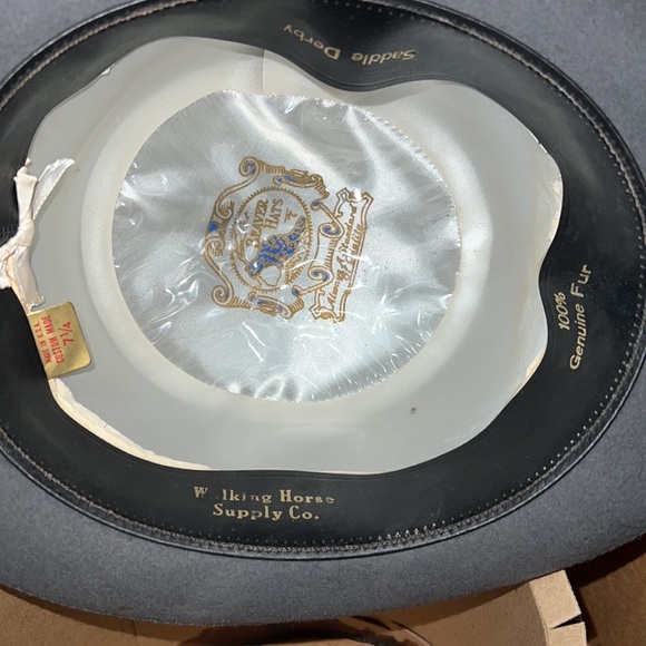 Sale 🔥 Vintage Beaver derby hat size 7 1/4. 100% real fur in original box - Picture 3 of 8